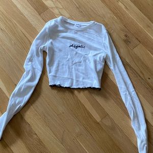 Garage long sleeve cropped shirt Juniors Size XS good condition